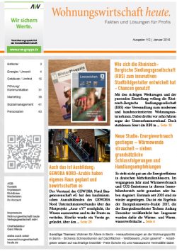 Wohnungswirtschaft heute. Ausgabe 112 Wohnungswirtschaft heute. Ausgabe 112