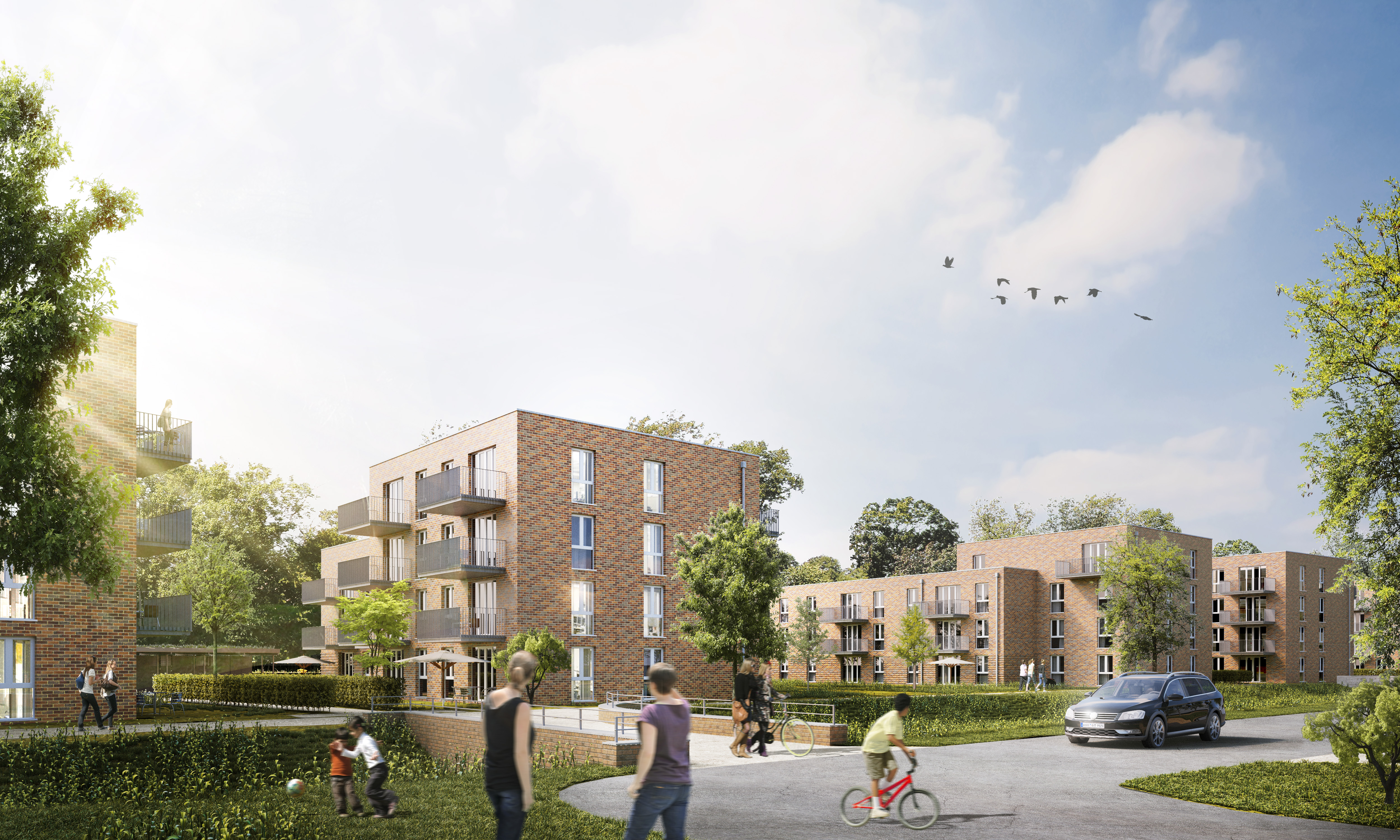 Pilotprojekt „8-Euro-Mietwohnungen“ am Hamburger Bramfelder Dorfgraben