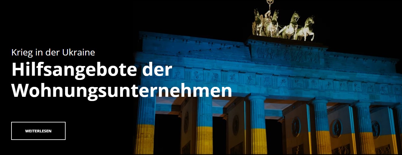 GdW: Ukraine-Hilfe der Wohnungswirtschaft für Hilfe